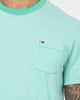 Tommy Jeans Stripe Pocket T-Shirt Grassy Green