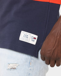 Tommy Jeans Colour Blocked Polo Shirt Twilight Navy