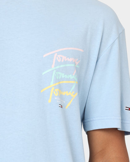 Tommy Jeans Repeat Script T-Shirt Light Powder Blue