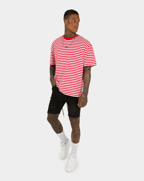 XXIII Amun Stripe T-Shirt Red/White
