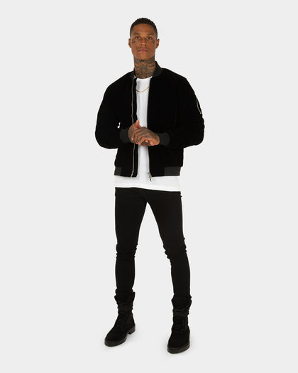XXIII North Velour Bomber Black