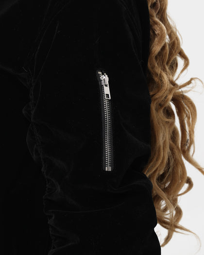 XXIII North Velour Bomber Black