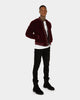XXIII North Velour Bomber Burgundy