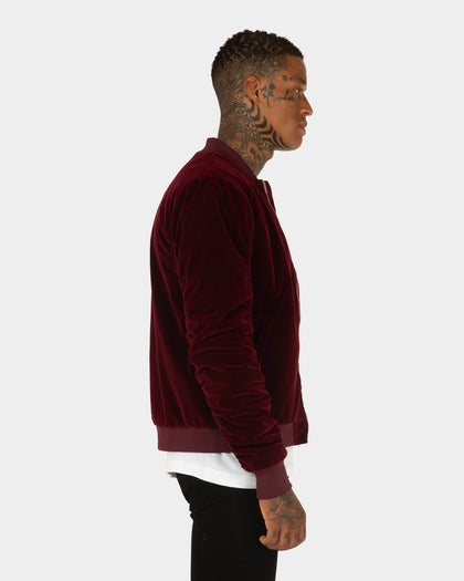 XXIII North Velour Bomber Burgundy
