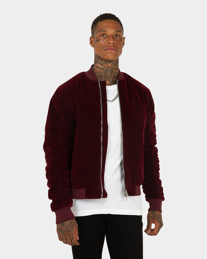 XXIII North Velour Bomber Burgundy