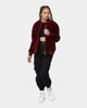 XXIII North Velour Bomber Burgundy