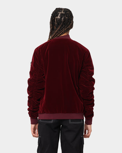 XXIII North Velour Bomber Burgundy