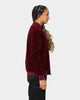 XXIII North Velour Bomber Burgundy