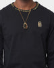 Last Kings Logo Rib Long Sleeve T-Shirt Black