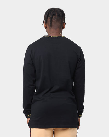 Last Kings Logo Rib Long Sleeve T-Shirt Black