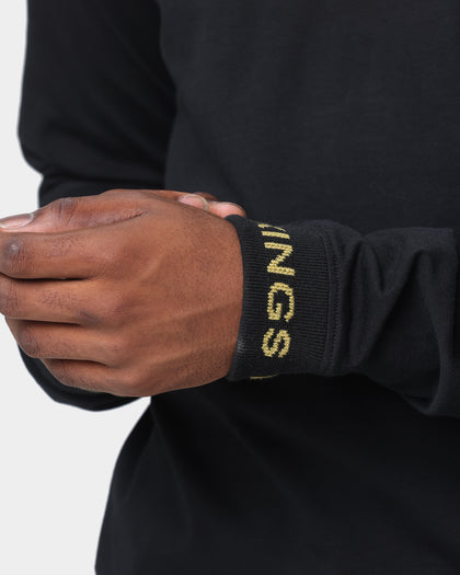 Last Kings Logo Rib Long Sleeve T-Shirt Black