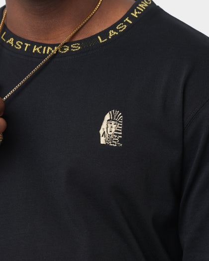 Last Kings Logo Rib Long Sleeve T-Shirt Black