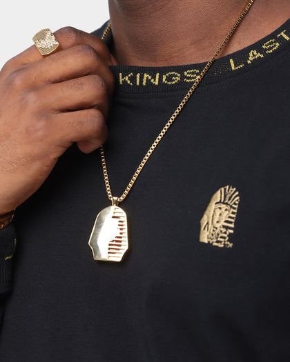 Last Kings Logo Rib Long Sleeve T-Shirt Black