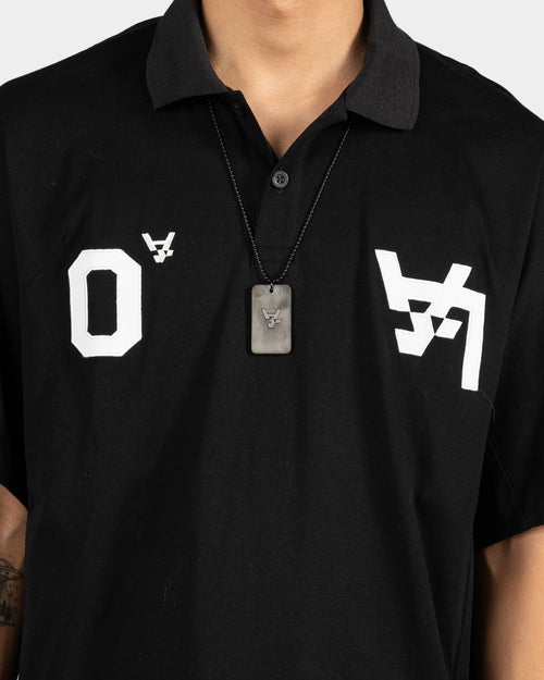 The Anti Order Los Angeles Champions Oversized Polo Shirt Black/White