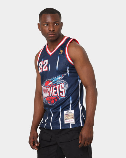 Mitchell & Ness Houston Rockets Clyde Drexler #22 '96-'97 Swingman Jersey Navy
