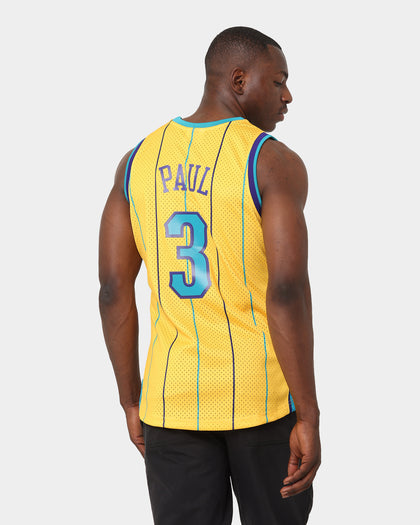 Mitchell & Ness New Orleans Hornets Chris Paul #3 '10-'11 Swingman Jersey Yellow