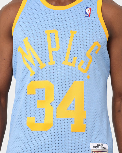 Mitchell & Ness Los Angeles Lakers Shaquille O'Neal #34 '01-'02 Swingman Jersey Columbia Blue
