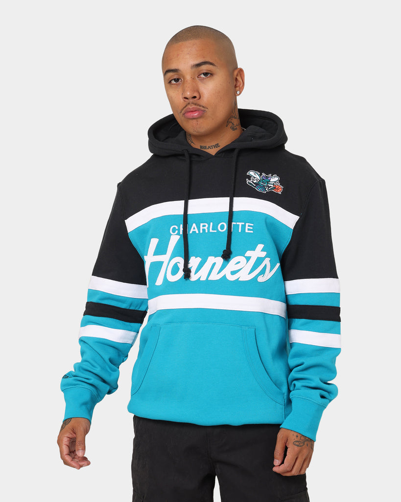 Charlotte Hornets Mitchell & Ness Team Origins Fleece Pullover Hoodie - Blue