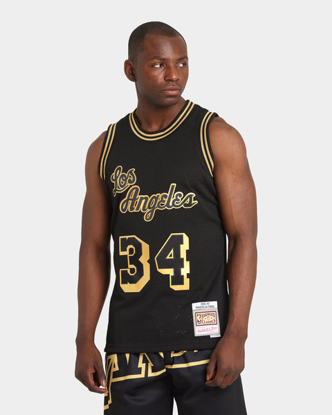 NBA Lakers ナイロン ロンＴ mitchell&ness Men's Mitchell & Ness Los Angeles Lakers NBA Mesh Nylon Full