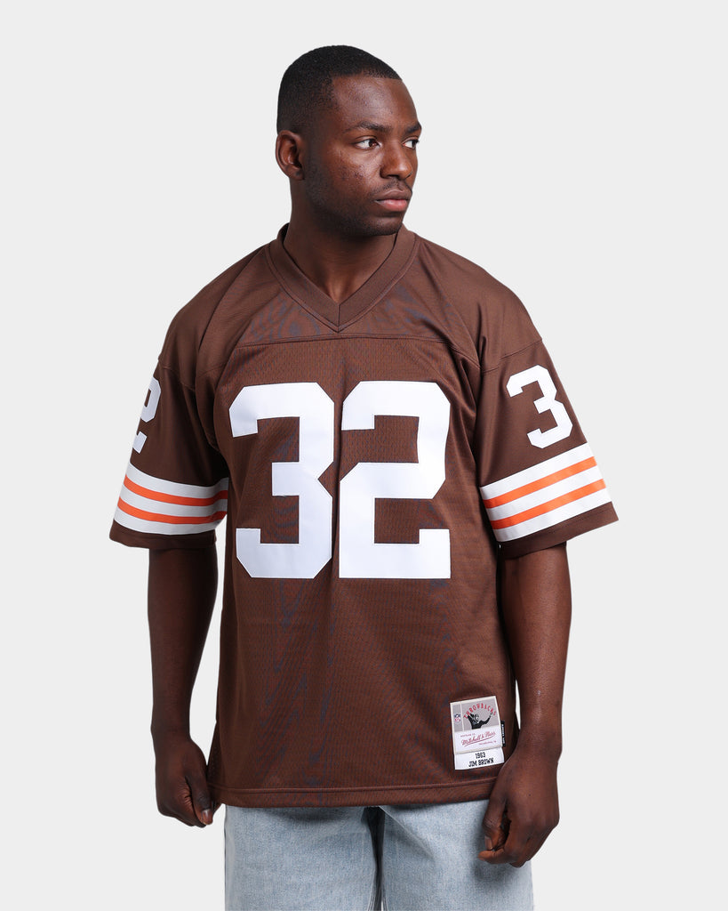 Men's Cleveland Browns Jim Brown Mitchell & Ness Platinum NFL 100 Retired  Player Legacy Jersey
