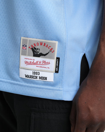 Mitchell & Ness Houston Oilers Warren Moon #1 '93-'94 Legacy Jersey Light Blue