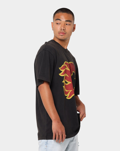 Majestic Athletic Calgary Flames Logo T-Shirt Black