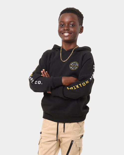 Brixton Kid's Crest Pullover Hoodie Black