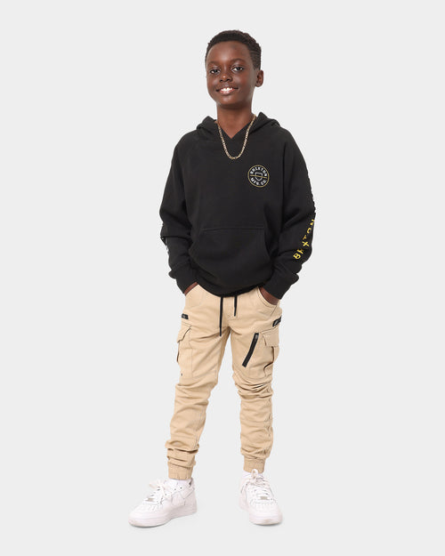 Brixton Kid's Crest Pullover Hoodie Black