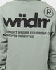 Wndrr Enigma Curved Hem Hoodie Olive