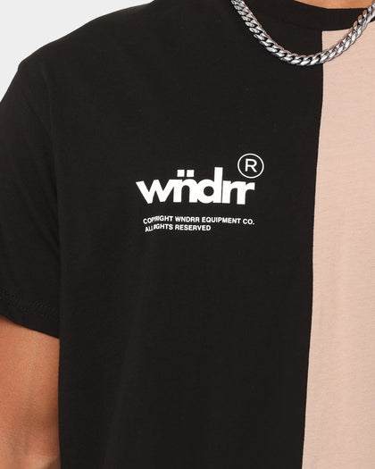 WNDRR Treason 3 Panel T-Shirt Black