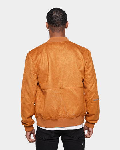 XXIII Aria Suede Bomber Jacket Tan