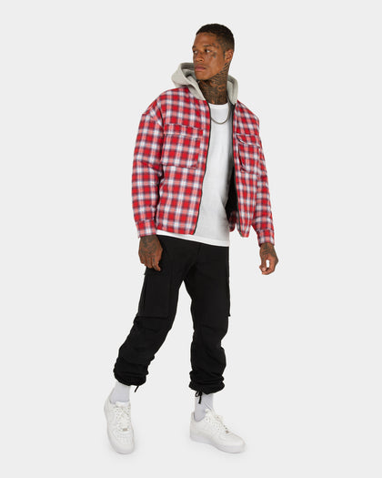 XXIII Dynasty Tartan Hood Jacket Red/Grey