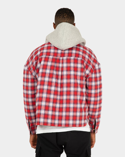 XXIII Dynasty Tartan Hood Jacket Red/Grey