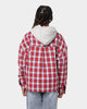 XXIII Dynasty Tartan Hood Jacket Red/Grey