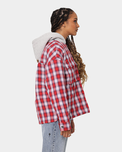 XXIII Dynasty Tartan Hood Jacket Red/Grey