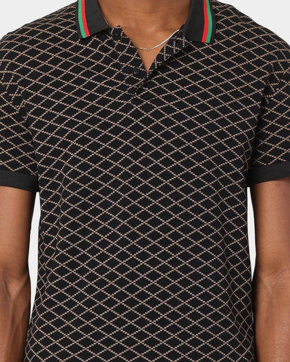 XXIII Printed Polo Black