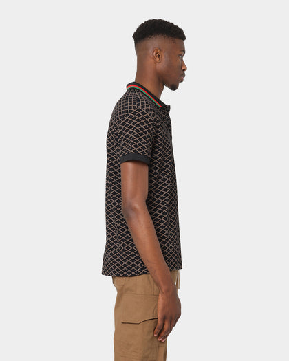 XXIII Printed Polo Black
