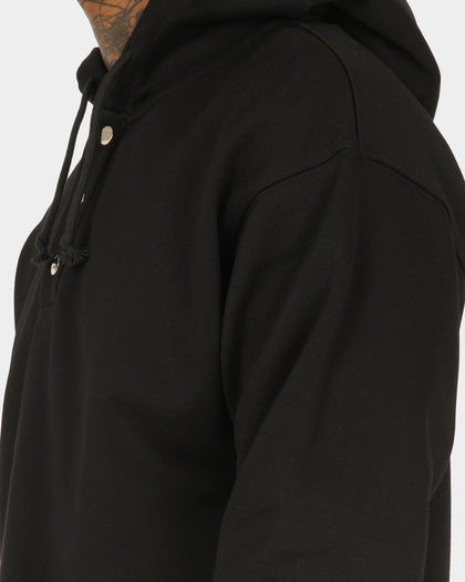 XXIII Snap Button Hoodie Black