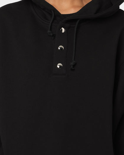 XXIII Snap Button Hoodie Black