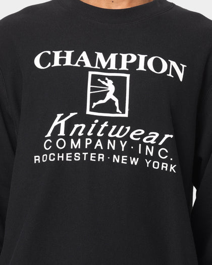 Champion Rebound French Terry Archive Crewneck Black