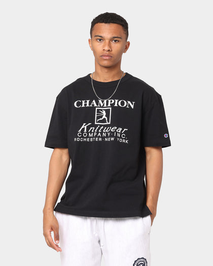 Champion Rebound Archive Heritage T-Shirt Black