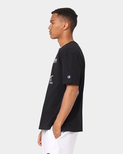 Champion Rebound Archive Heritage T-Shirt Black