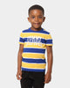 Tommy Hilfiger Kid's Block Stripe Short Sleeve T-Shirt Midway Yellow/Regal Navy