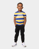 Tommy Hilfiger Kid's Block Stripe Short Sleeve T-Shirt Midway Yellow/Regal Navy