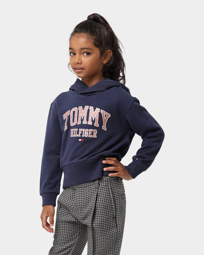 Tommy Hilfiger Kids' Essential Varsity Hoodie Twilight Navy