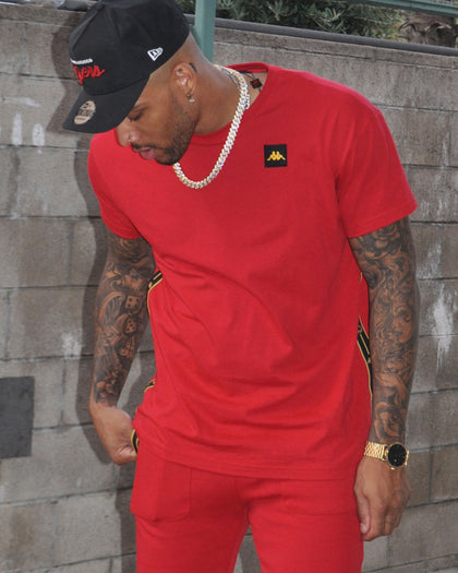 Kappa Kappa X Culture Kings Authentic Phillo T-Shirt Red/Gold