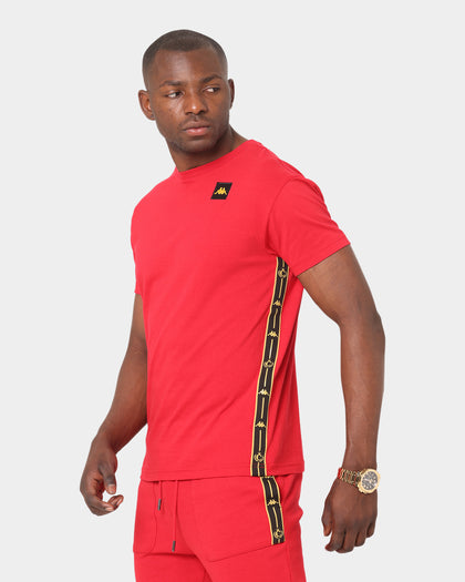Kappa Kappa X Culture Kings Authentic Phillo T-Shirt Red/Gold