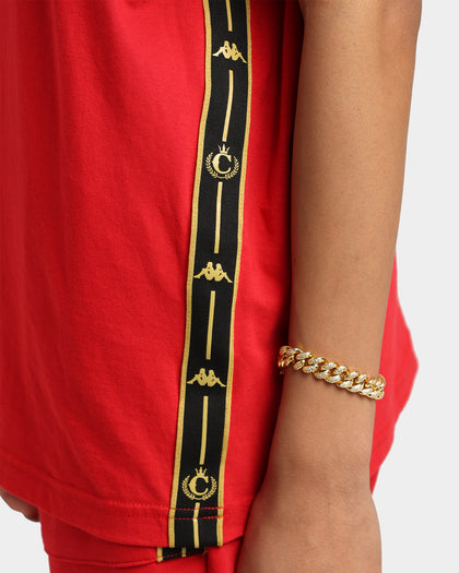Kappa Kappa X Culture Kings Authentic Phillo T-Shirt Red/Gold