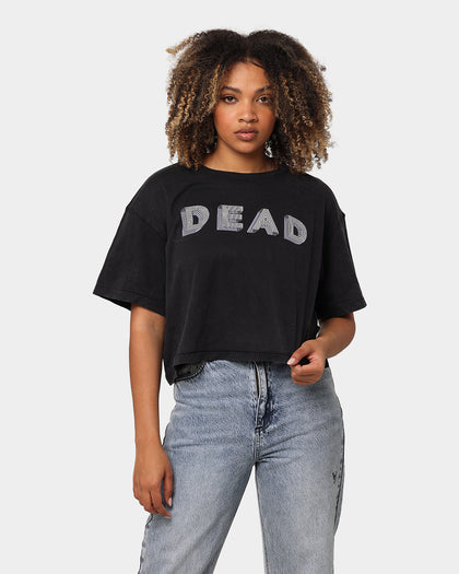 Dead Studios Tech Cropped T-Shirt Washed Black