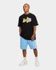 New Era Los Angeles Lakers Oversized Spilt T-Shirt Black